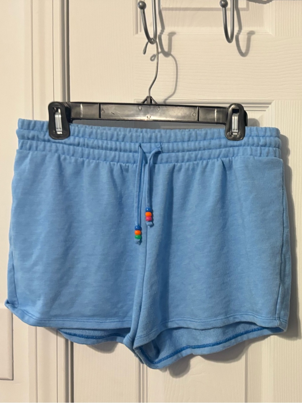 Splendid Sky Blue Terry Drawstring Athletic Shorts